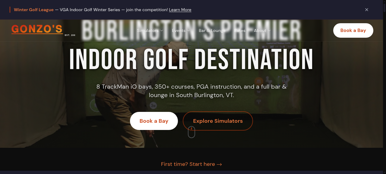 Gonzo's HD Sports website — built by Capture Client